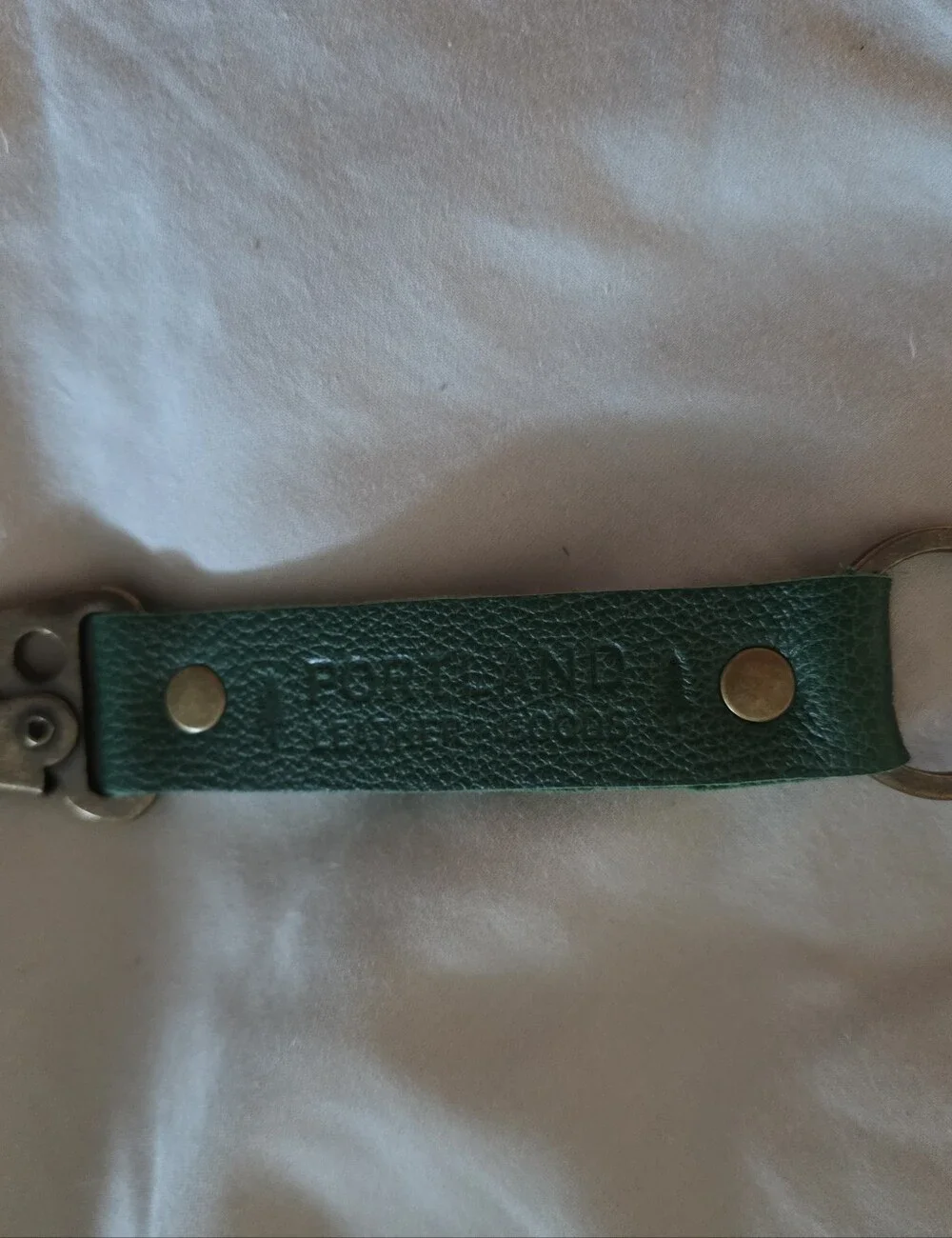 PLG Dk. Green Leather Key Fob - Accessory (Large)